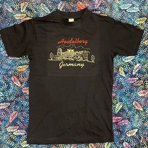 Heidelberg Germany embroidered tourist souvenir T-Shirt size xs